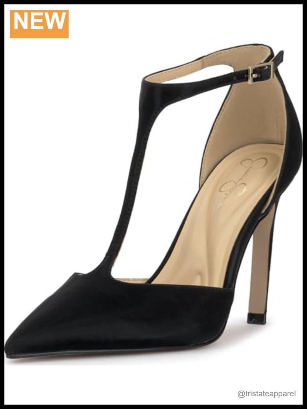 Sateen Stiletto Heel Pointed Toe Buckle Pump Formal Evening Shoe